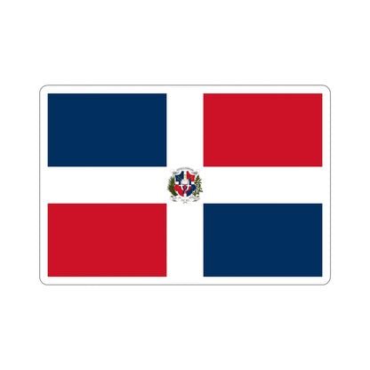 Flag of the Dominican First Republic STICKER Vinyl Die-Cut Decal-6 Inch-The Sticker Space