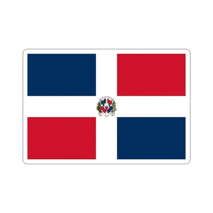Flag of the Dominican First Republic STICKER Vinyl Die-Cut Decal 6 Inch - The Sticker Space