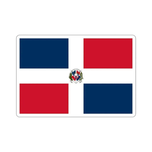 Flag of the Dominican First Republic STICKER Vinyl Die-Cut Decal 6 Inch - The Sticker Space