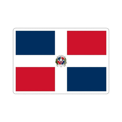 Flag of the Dominican First Republic STICKER Vinyl Die-Cut Decal - The Sticker Space