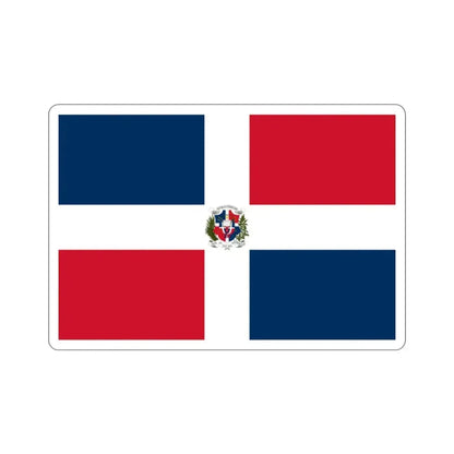 Flag of the Dominican First Republic STICKER Vinyl Die-Cut Decal - The Sticker Space