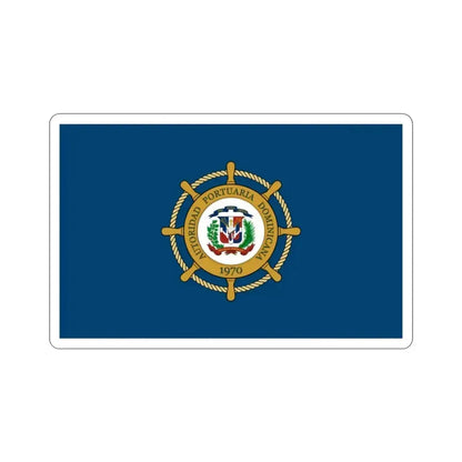 Flag of the Dominican Port Authority STICKER Vinyl Die-Cut Decal 2 Inch - The Sticker Space