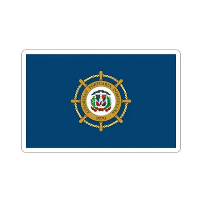 Flag of the Dominican Port Authority STICKER Vinyl Die-Cut Decal 3 Inch - The Sticker Space