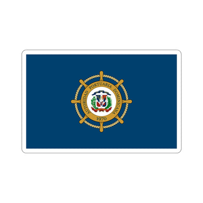 Flag of the Dominican Port Authority STICKER Vinyl Die-Cut Decal-4 Inch-The Sticker Space