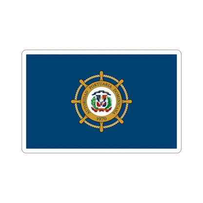 Flag of the Dominican Port Authority STICKER Vinyl Die-Cut Decal-5 Inch-The Sticker Space