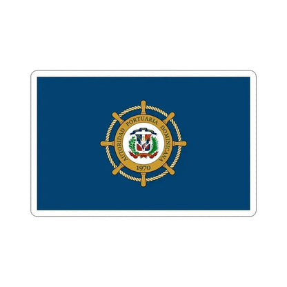 Flag of the Dominican Port Authority STICKER Vinyl Die-Cut Decal 5 Inch - The Sticker Space