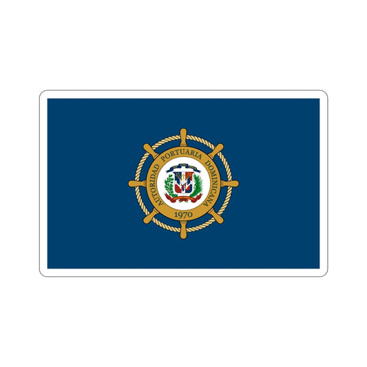 Flag of the Dominican Port Authority STICKER Vinyl Die-Cut Decal-6 Inch-The Sticker Space