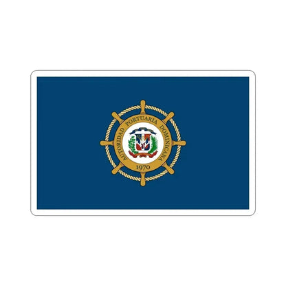 Flag of the Dominican Port Authority STICKER Vinyl Die-Cut Decal 6 Inch - The Sticker Space