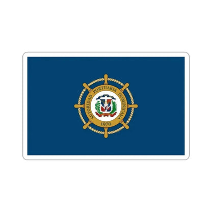 Flag of the Dominican Port Authority STICKER Vinyl Die-Cut Decal - The Sticker Space