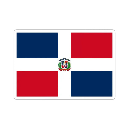 Flag of the Dominican Republic STICKER Vinyl Die-Cut Decal 2 Inch - The Sticker Space