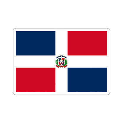 Flag of the Dominican Republic STICKER Vinyl Die-Cut Decal-3 Inch-The Sticker Space