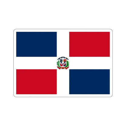 Flag of the Dominican Republic STICKER Vinyl Die-Cut Decal 6 Inch - The Sticker Space