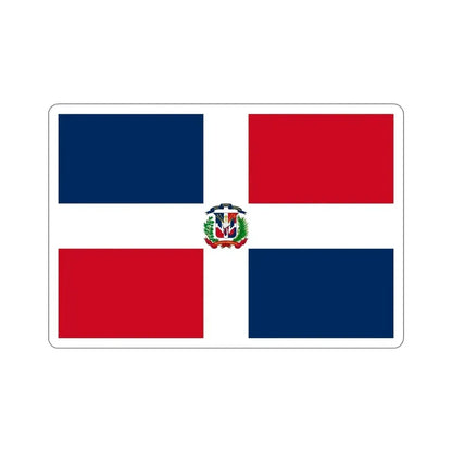 Flag of the Dominican Republic STICKER Vinyl Die-Cut Decal - The Sticker Space
