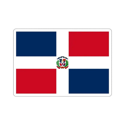 Flag of the Dominican Republic STICKER Vinyl Die-Cut Decal - The Sticker Space