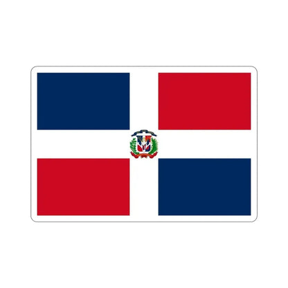 Flag of the Dominican Republic STICKER Vinyl Die-Cut Decal - The Sticker Space