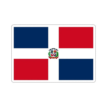 Flag of the Dominican Republic STICKER Vinyl Die-Cut Decal - The Sticker Space