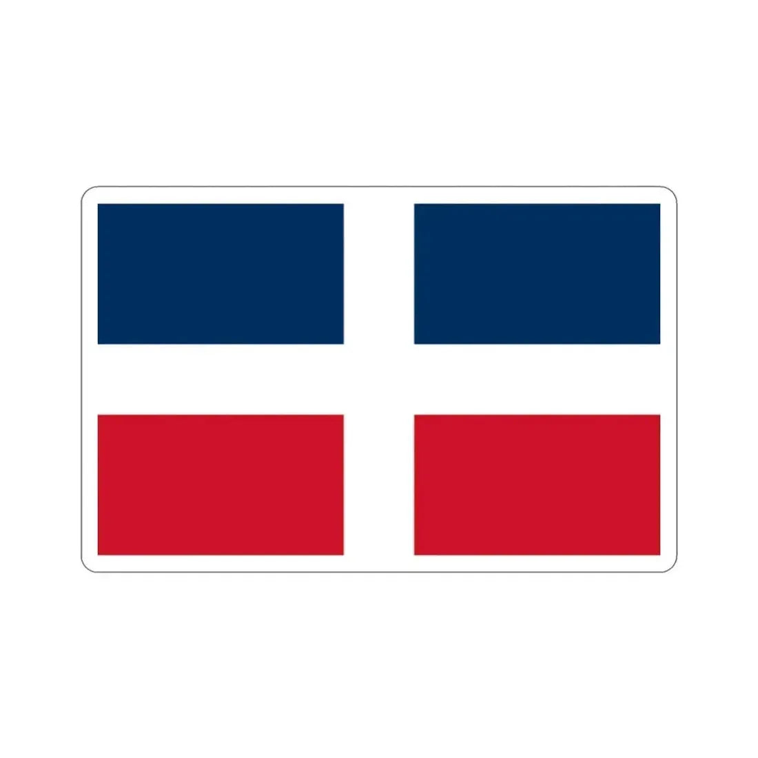 Flag of the Dominican Republic (up to 1844) STICKER Vinyl Die-Cut Decal 2 Inch - The Sticker Space