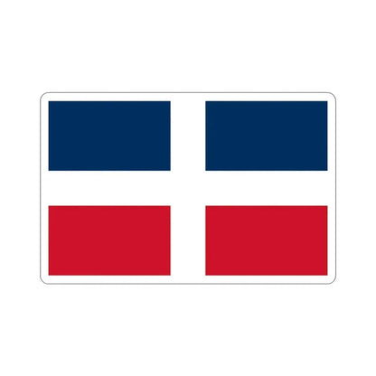 Flag of the Dominican Republic (up to 1844) STICKER Vinyl Die-Cut Decal 2 Inch - The Sticker Space