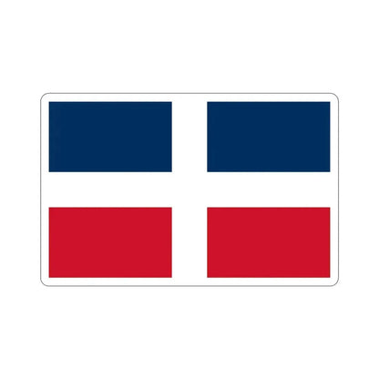 Flag of the Dominican Republic (up to 1844) STICKER Vinyl Die-Cut Decal 3 Inch - The Sticker Space