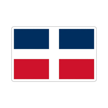 Flag of the Dominican Republic (up to 1844) STICKER Vinyl Die-Cut Decal 3 Inch - The Sticker Space