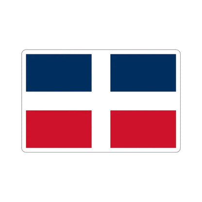 Flag of the Dominican Republic (up to 1844) STICKER Vinyl Die-Cut Decal 4 Inch - The Sticker Space