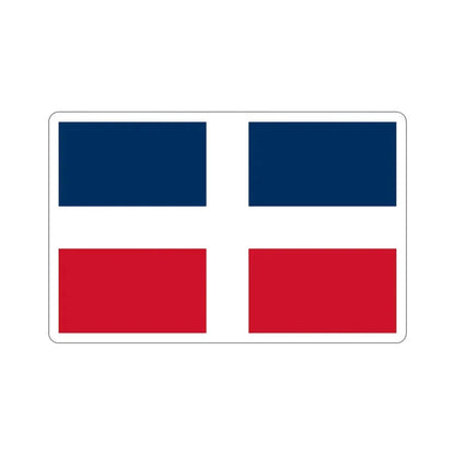Flag of the Dominican Republic (up to 1844) STICKER Vinyl Die-Cut Decal 4 Inch - The Sticker Space
