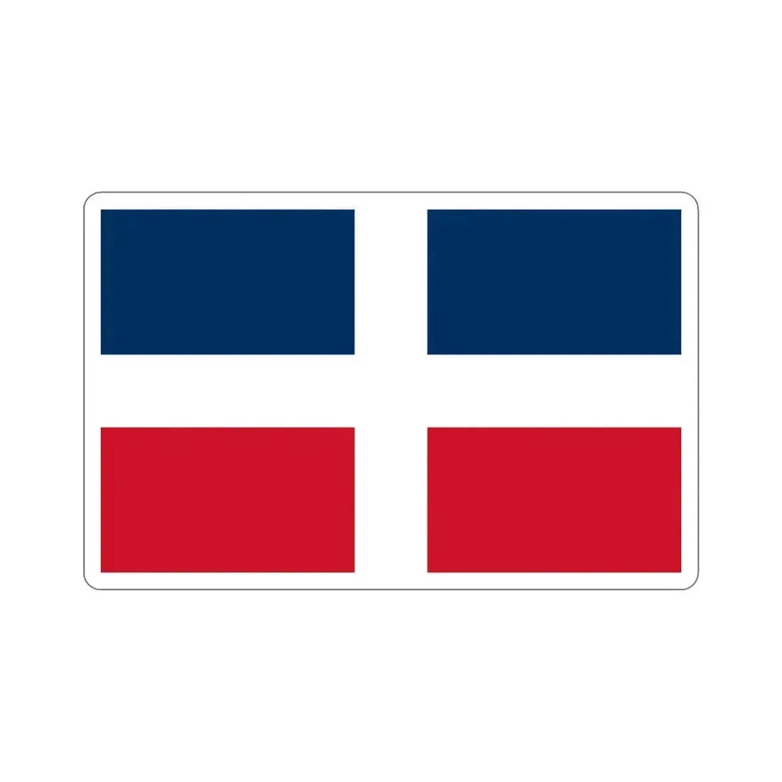 Flag of the Dominican Republic (up to 1844) STICKER Vinyl Die-Cut Decal 5 Inch - The Sticker Space