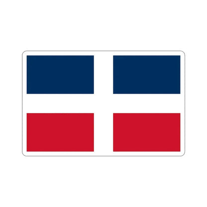 Flag of the Dominican Republic (up to 1844) STICKER Vinyl Die-Cut Decal 5 Inch - The Sticker Space