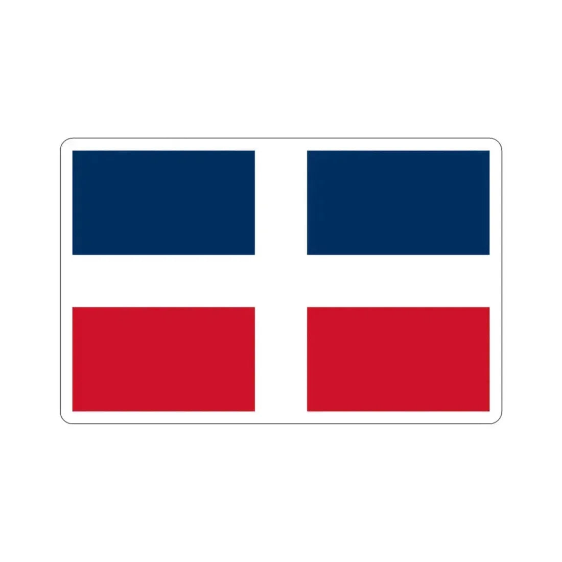 Flag of the Dominican Republic (up to 1844) STICKER Vinyl Die-Cut Decal 5 Inch - The Sticker Space