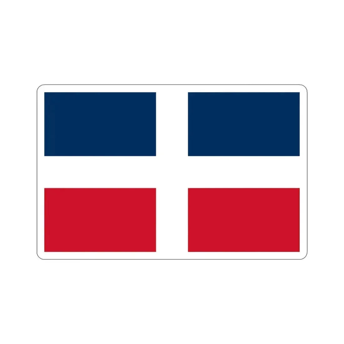 Flag of the Dominican Republic (up to 1844) STICKER Vinyl Die-Cut Decal 6 Inch - The Sticker Space
