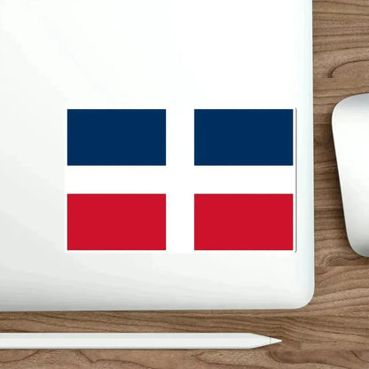Flag of the Dominican Republic (up to 1844) STICKER Vinyl Die-Cut Decal - The Sticker Space