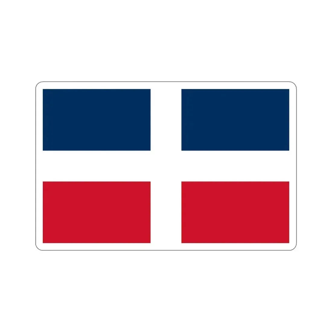 Flag of the Dominican Republic (up to 1844) STICKER Vinyl Die-Cut Decal - The Sticker Space