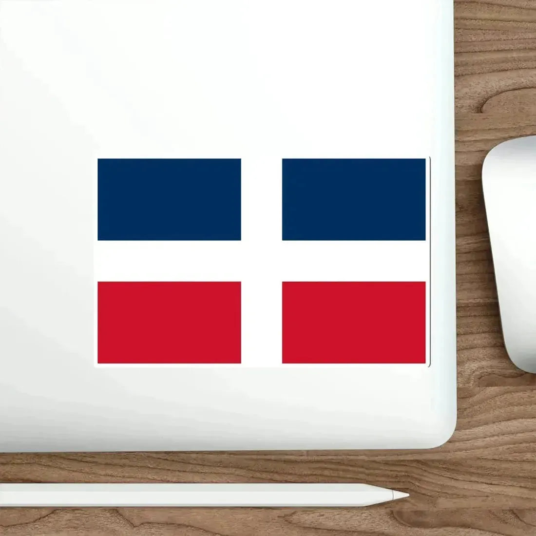 Flag of the Dominican Republic (up to 1844) STICKER Vinyl Die-Cut Decal - The Sticker Space