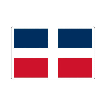 Flag of the Dominican Republic (up to 1844) STICKER Vinyl Die-Cut Decal - The Sticker Space