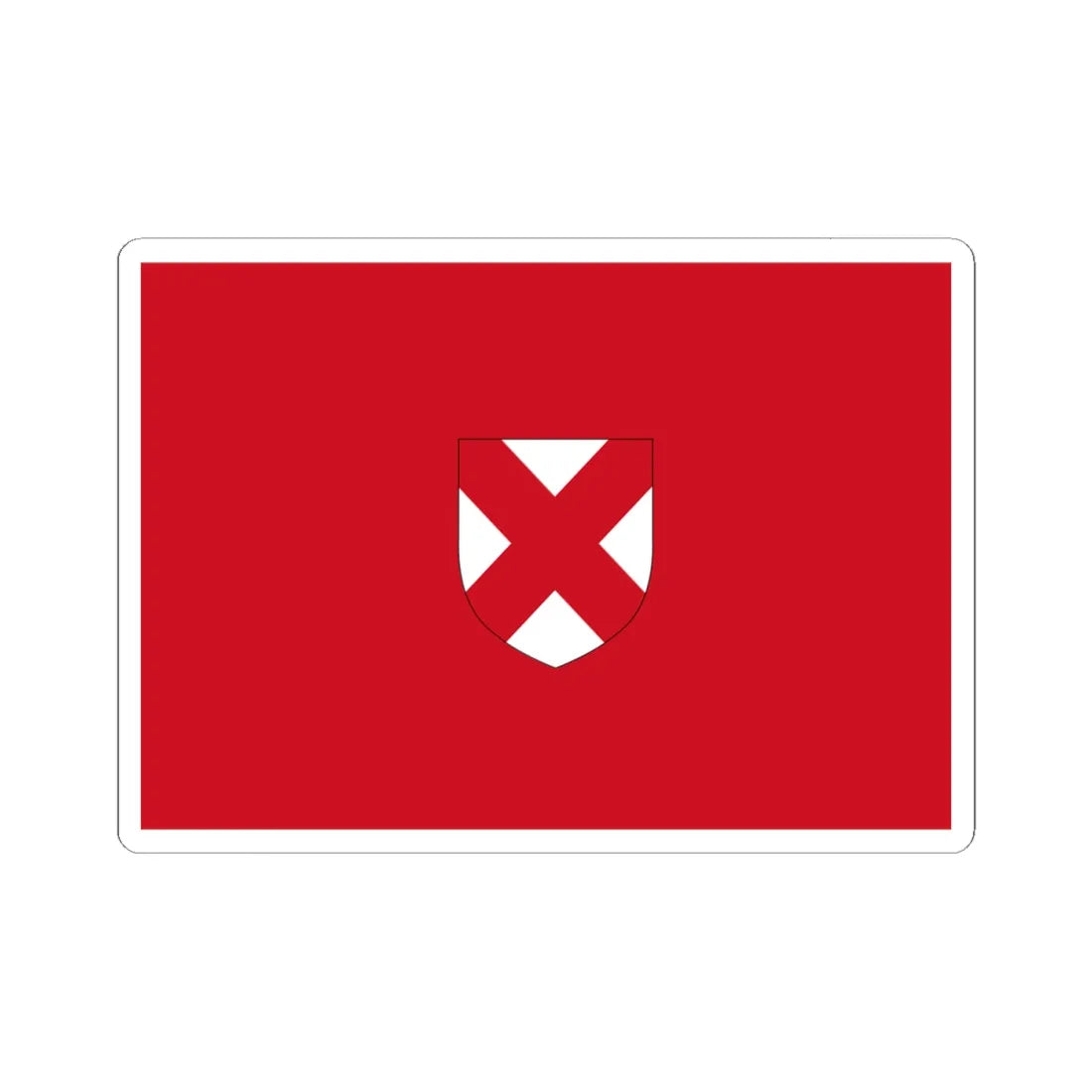 Flag of the Dublin Volunteers (Ireland) STICKER Vinyl Kiss-Cut Decal 4 Inch White - The Sticker Space