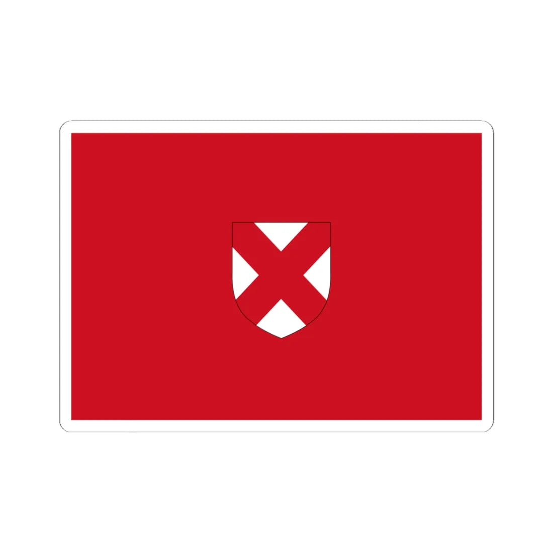 Flag of the Dublin Volunteers (Ireland) STICKER Vinyl Kiss-Cut Decal 6 Inch White - The Sticker Space