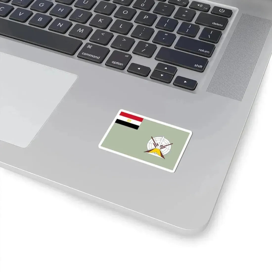 Flag of the Egyptian Air Defense Forces Coat of arms variant (Egypt) STICKER Vinyl Kiss-Cut Decal - The Sticker Space