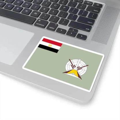 Flag of the Egyptian Air Defense Forces Coat of arms variant (Egypt) STICKER Vinyl Kiss-Cut Decal - The Sticker Space