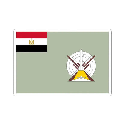 Flag of the Egyptian Air Defense Forces (Egypt) STICKER Vinyl Kiss-Cut Decal 6 Inch White - The Sticker Space