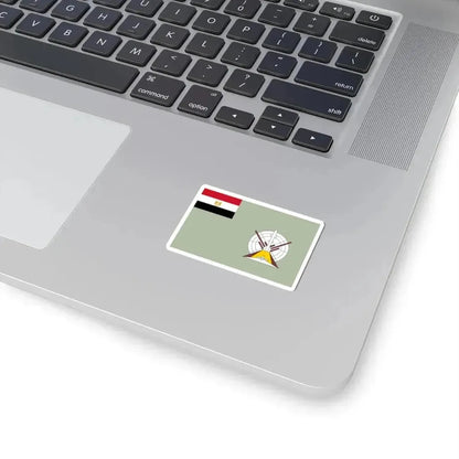 Flag of the Egyptian Air Defense Forces (Egypt) STICKER Vinyl Kiss-Cut Decal - The Sticker Space