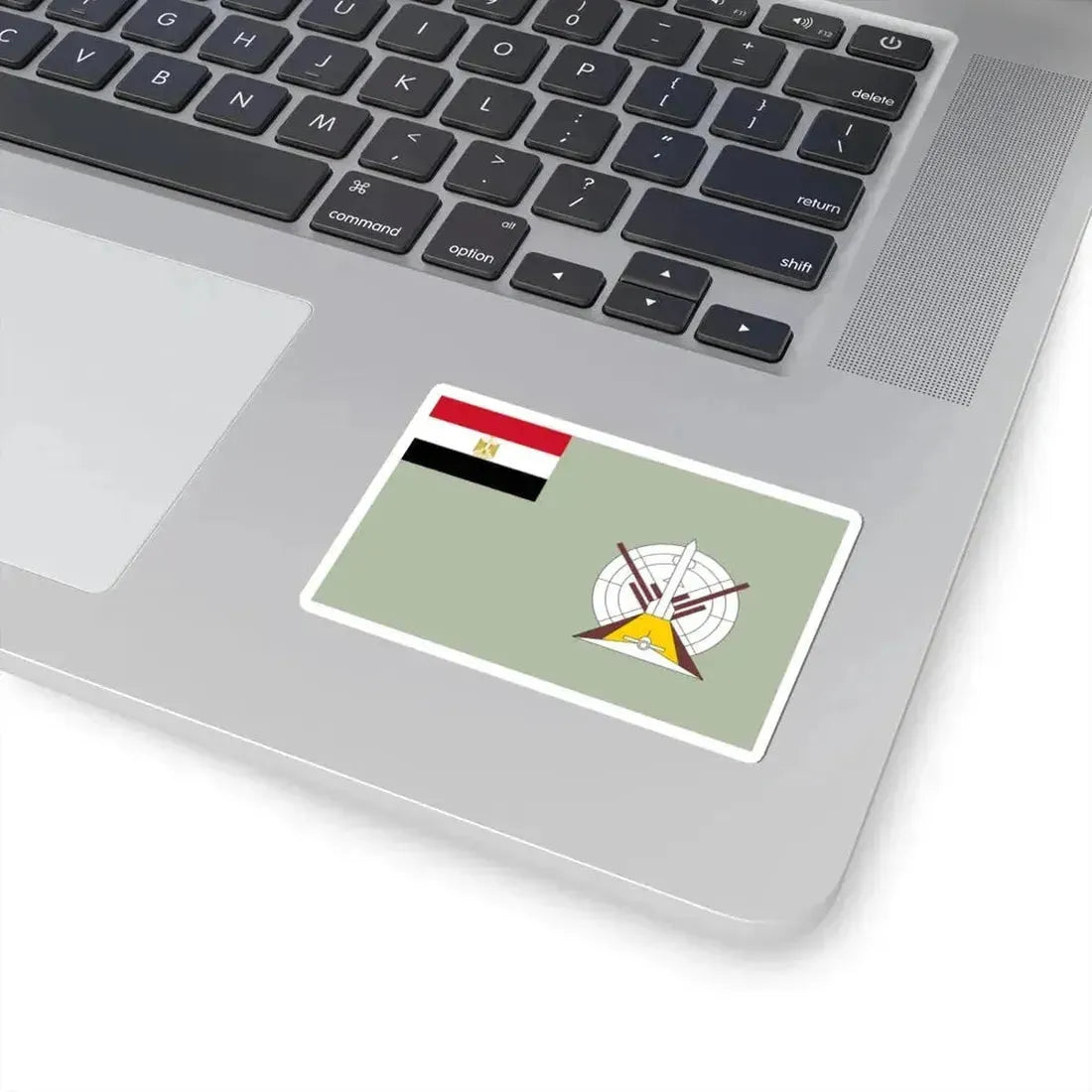 Flag of the Egyptian Air Defense Forces (Egypt) STICKER Vinyl Kiss-Cut Decal - The Sticker Space