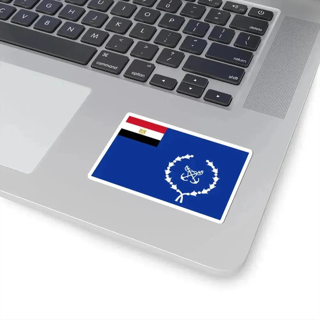 Flag of the Egyptian Navy (Egypt) STICKER Vinyl Kiss-Cut Decal - The Sticker Space