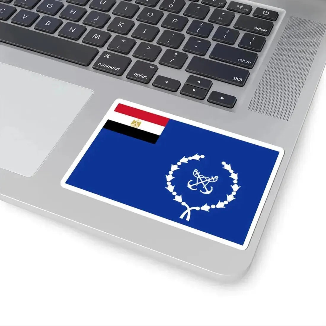 Flag of the Egyptian Navy (Egypt) STICKER Vinyl Kiss-Cut Decal - The Sticker Space