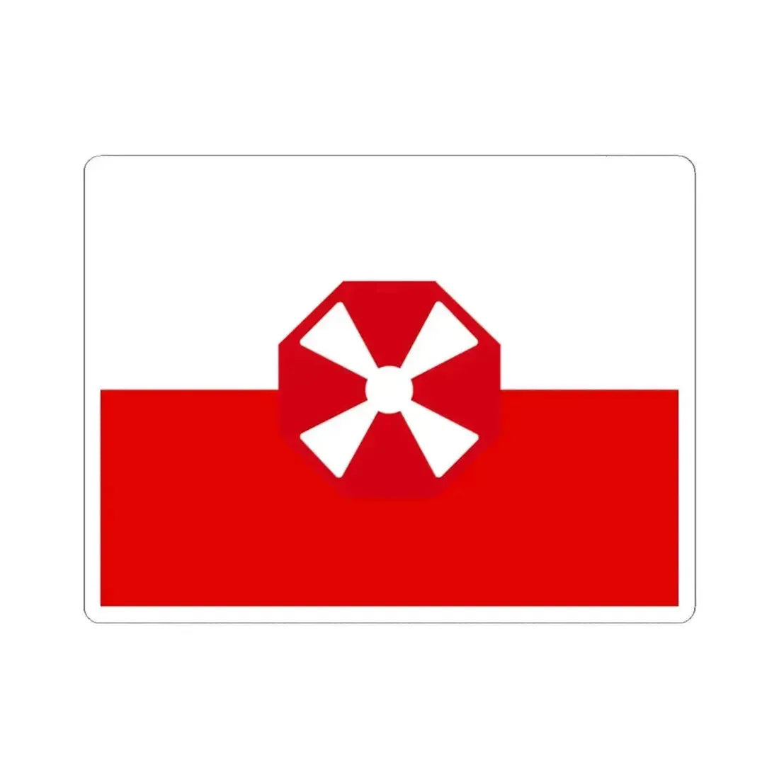 Flag of the Eighth United States Army (United States) STICKER Vinyl Kiss-Cut Decal 3 Inch White - The Sticker Space