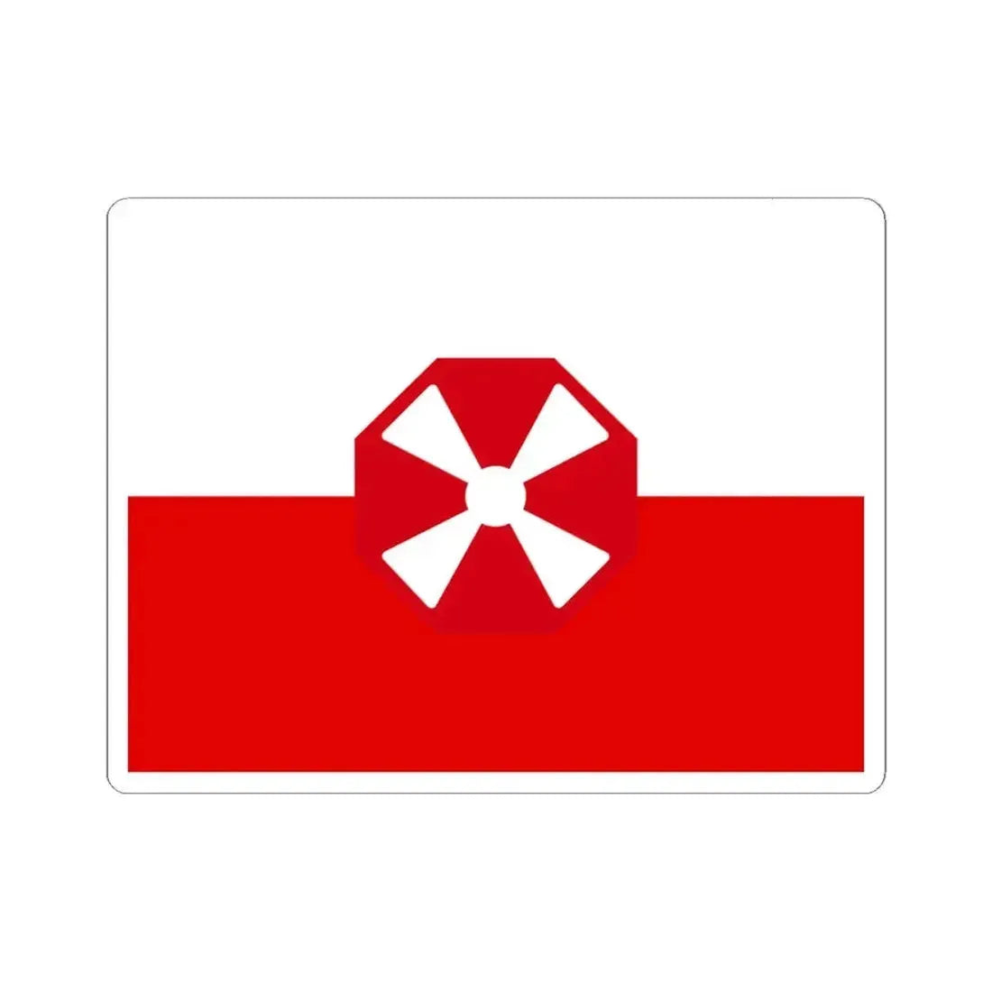 Flag of the Eighth United States Army (United States) STICKER Vinyl Kiss-Cut Decal 6 Inch White - The Sticker Space