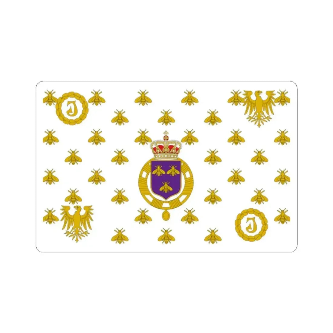 Flag of the Empire of the Sahara (Algeria) STICKER Vinyl Kiss-Cut Decal 2 Inch White - The Sticker Space