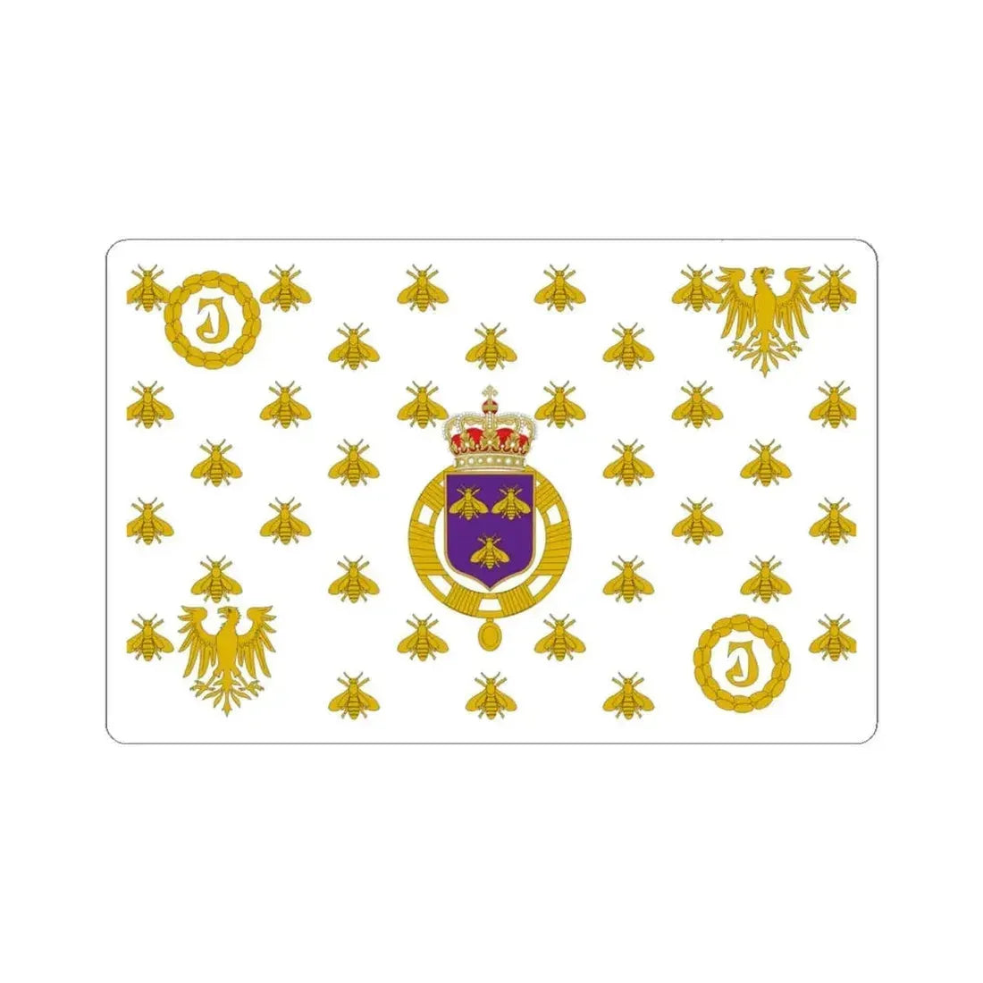 Flag of the Empire of the Sahara (Algeria) STICKER Vinyl Kiss-Cut Decal 4 Inch White - The Sticker Space