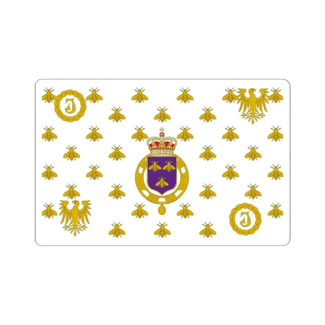 Flag of the Empire of the Sahara (Algeria) STICKER Vinyl Kiss-Cut Decal 6 Inch White - The Sticker Space