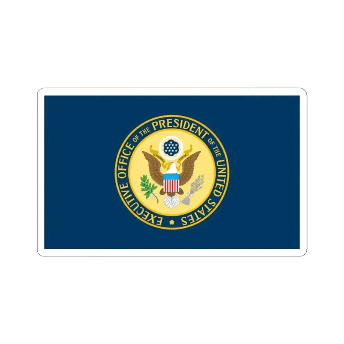 Flag of the Executive Office of the President of the United States (United States) STICKER Vinyl Kiss-Cut Decal 2 Inch White - The Sticker Space