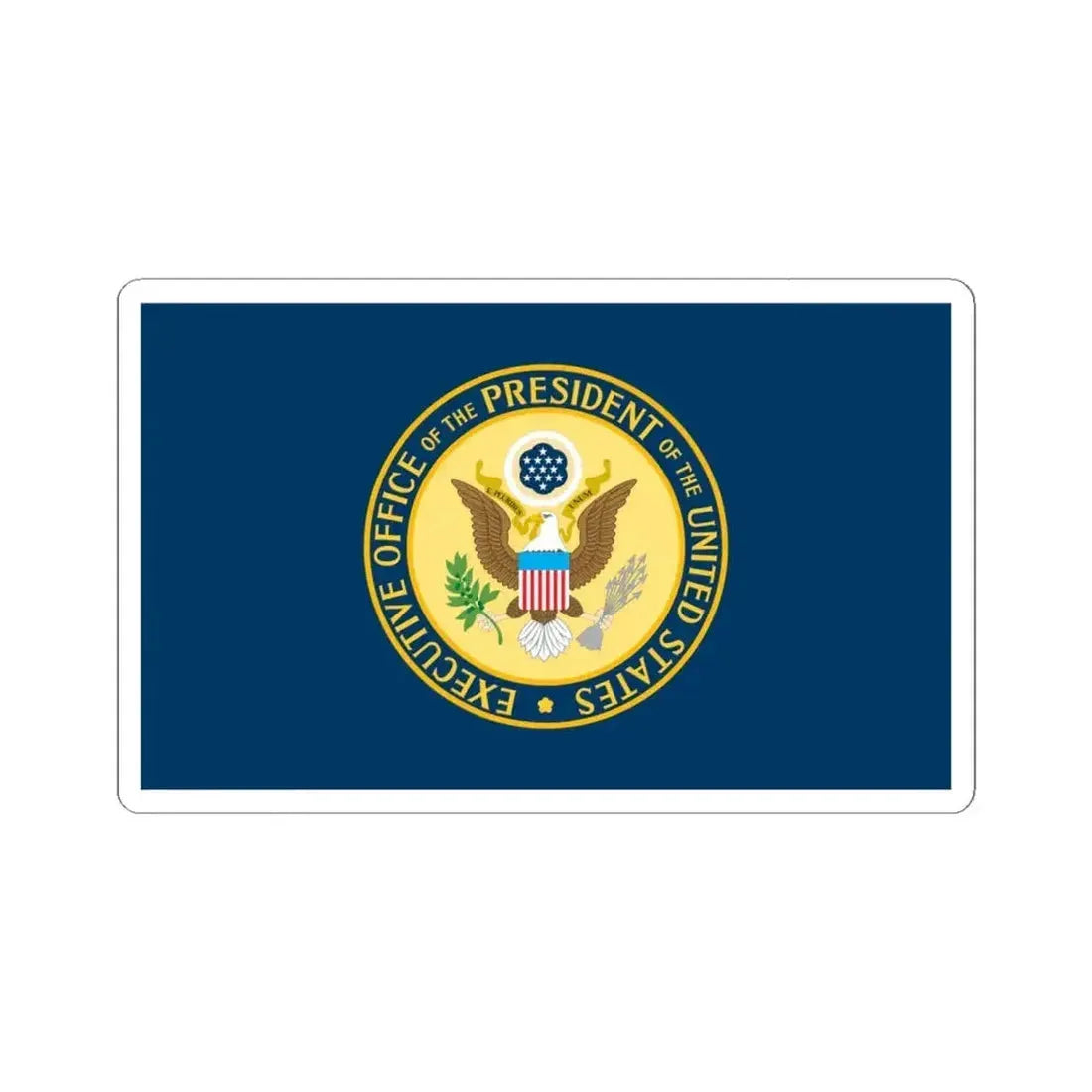 Flag of the Executive Office of the President of the United States (United States) STICKER Vinyl Kiss-Cut Decal 6 Inch White - The Sticker Space